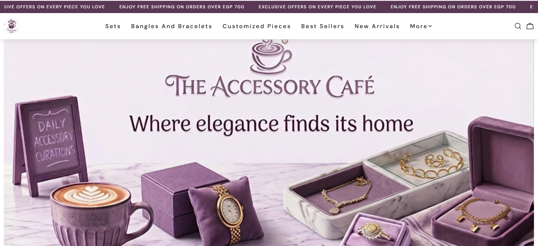 The Accessory Cafe website