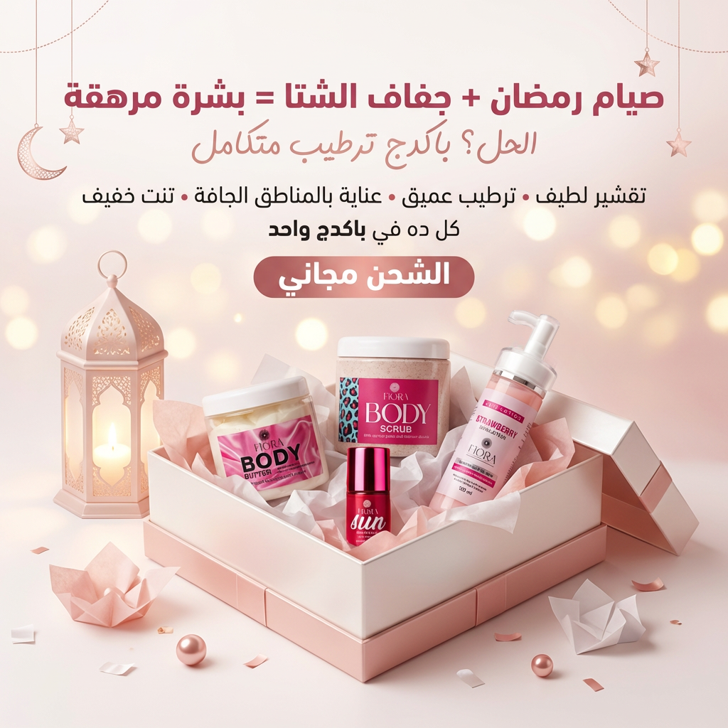 Fiora Ramadan skincare package campaign visual